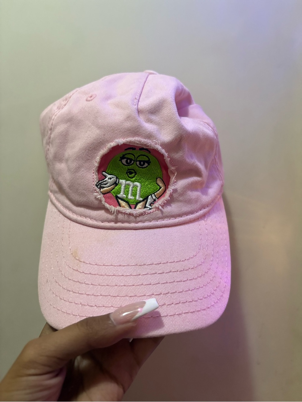 Pink M&M's Embroidered Baseball Cap